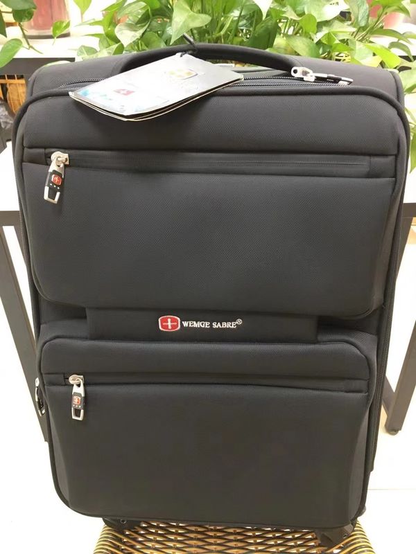 Borsa da bagaglio leggera in tessuto 20 pollici 22 pollici 24 pollici colore nero