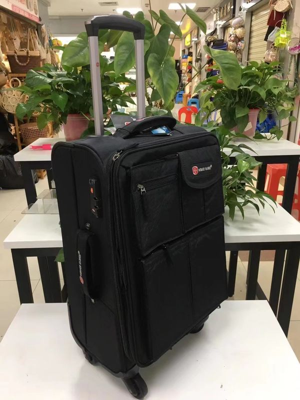 Borsa da bagaglio leggera in tessuto 20 pollici 22 pollici 24 pollici colore nero