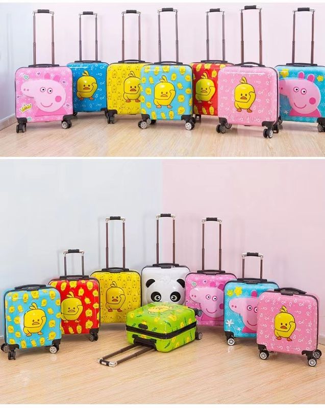Vendita a caldo e a buon mercato Bambini con abdominales Borsa da viaggio Carro da viaggio 18 pollici Cartoons