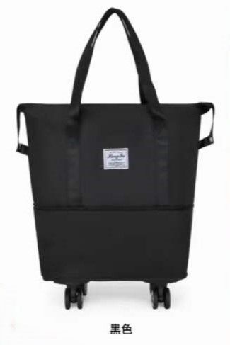 Borsa da viaggio multifunzionale con puleggia Borsa portatile di grande capacità con estensione per viaggi d'affari, fitness sportivo