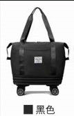Borse da viaggio con vano per scarpe Unisex Logo personalizzato impermeabile Pieghevole Borsa da viaggio con ruote staccabili
