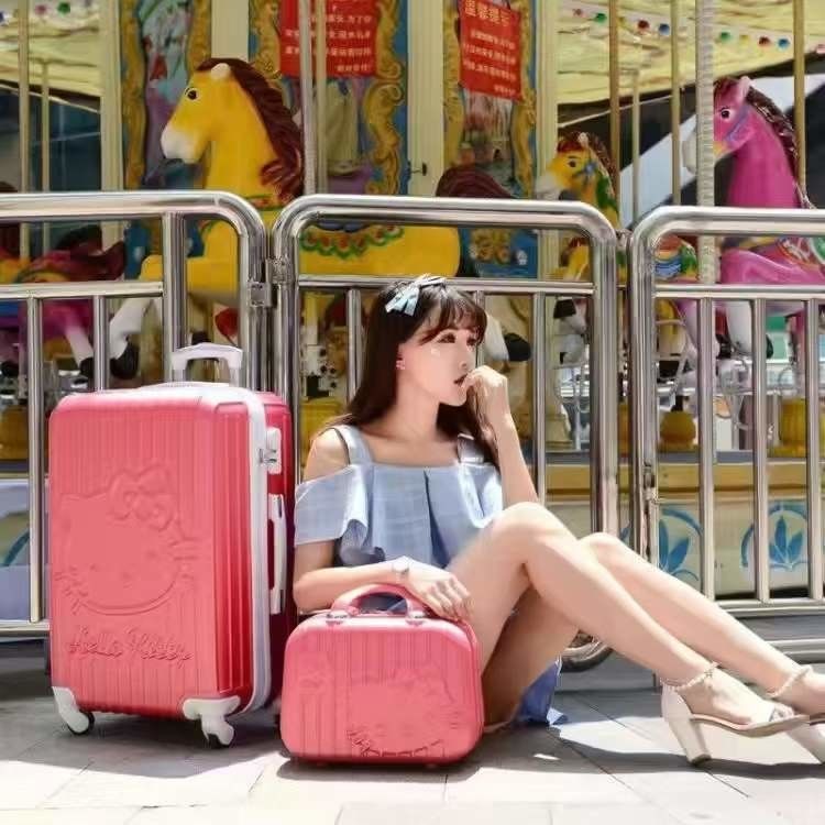 Borsa ABS personalizzata per il viaggio Grande prezzo 4 ruote Sacchetto di carrello 14/18/20/24 pollici Bambini valigia da viaggio