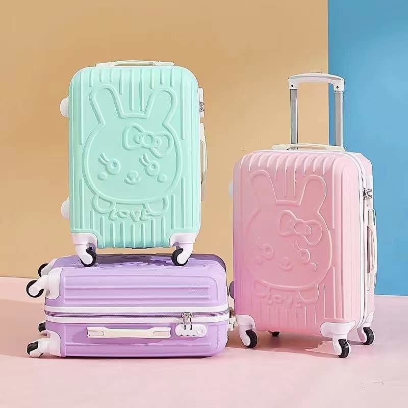 Nuovo amore cartone animato gatto carino mamma carrello valigia universale bagagli set ruota valigia 20 pollici cassa d'imbarco AP875