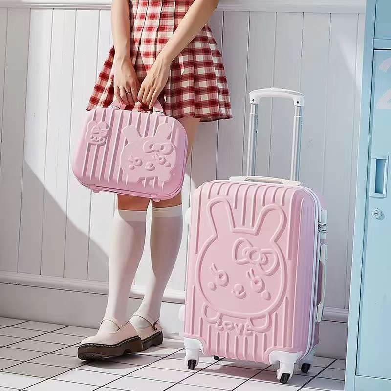 Nuovo amore cartone animato gatto carino mamma carrello valigia universale bagagli set ruota valigia 20 pollici cassa d'imbarco AP875