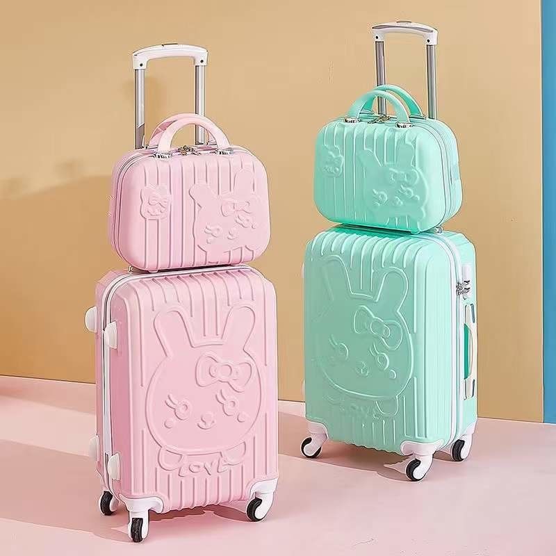 Nuovo amore cartone animato gatto carino mamma carrello valigia universale bagagli set ruota valigia 20 pollici cassa d'imbarco AP875