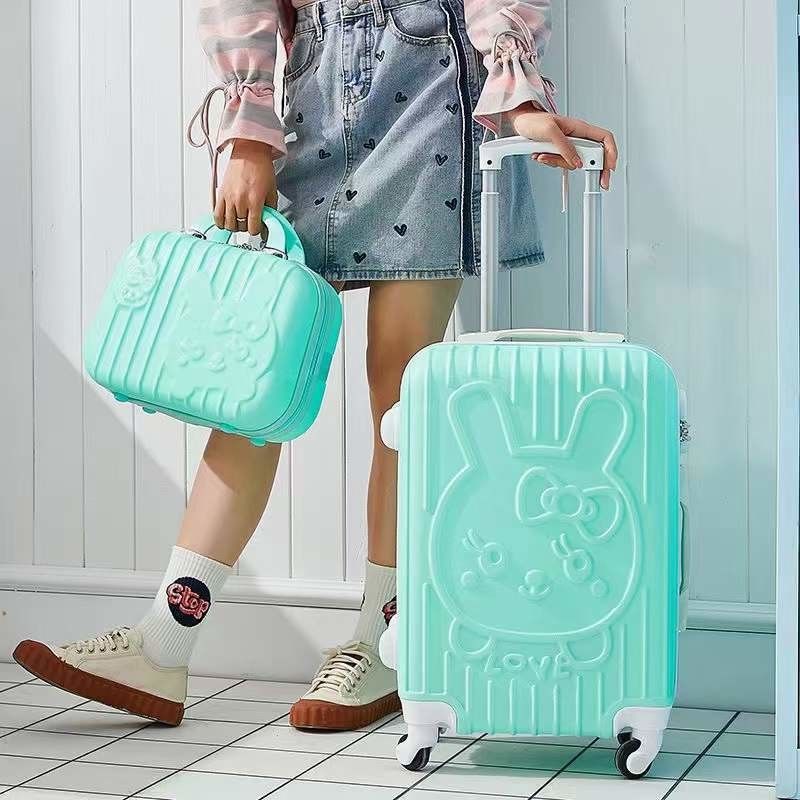 Nuovo amore cartone animato gatto carino mamma carrello valigia universale bagagli set ruota valigia 20 pollici cassa d'imbarco AP875