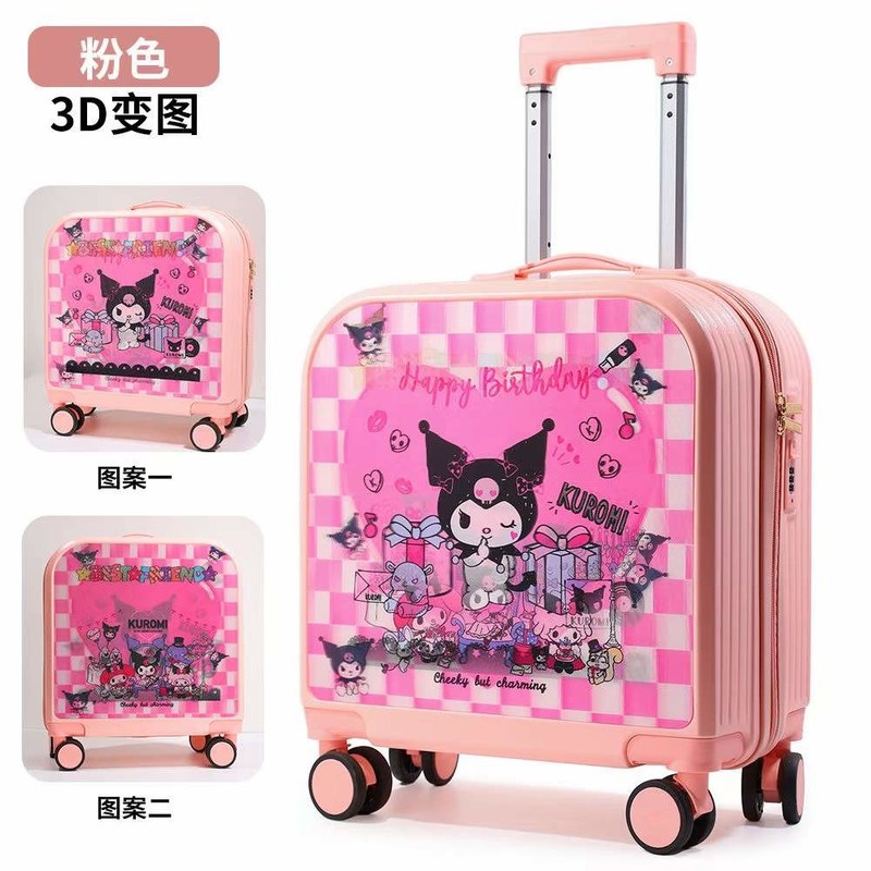 Bambini Borse da viaggio Cute ABS Bagaglio leggero Spinner 18/20 pollici Portatile per bambini