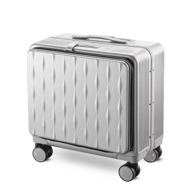 Cassa di alluminio di piccole dimensioni Bagaglio di alluminio Borsa da viaggio Fabbrica Borse da viaggio Bagaglio di carrello Set valigia