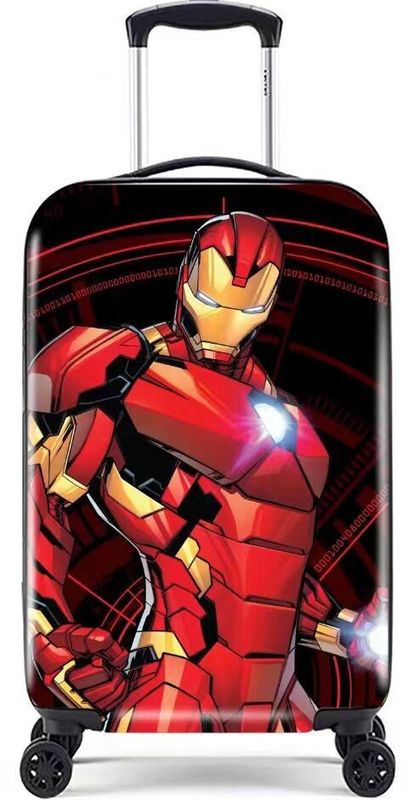 Stampa di fumetti Bambini Bagaglieria Superman Scuola Bambini Bagaglieria ABS PC 4 Ruote Bambini Bagaglieria Hard Shell