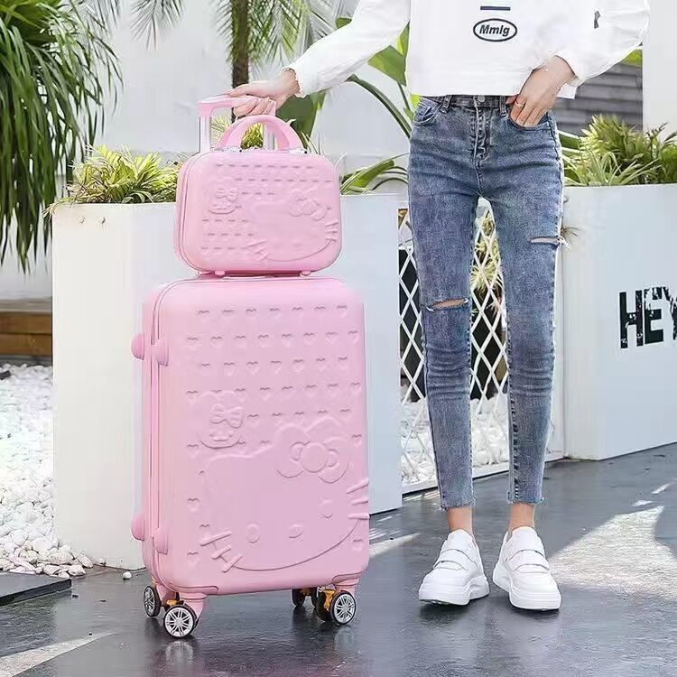 Ingrosso Customized ABS Riding Luggage Grande prezzo 4 ruote Sacchetto di carrello Bambini Set valigie da viaggio