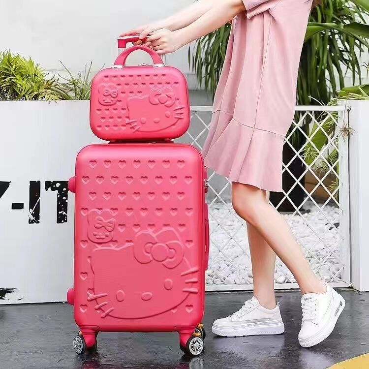 Bambini PC Custom Travel Trolley Bagaglie Bagaglie Valigia Set Plastica TrailersCassetta Per Bambini