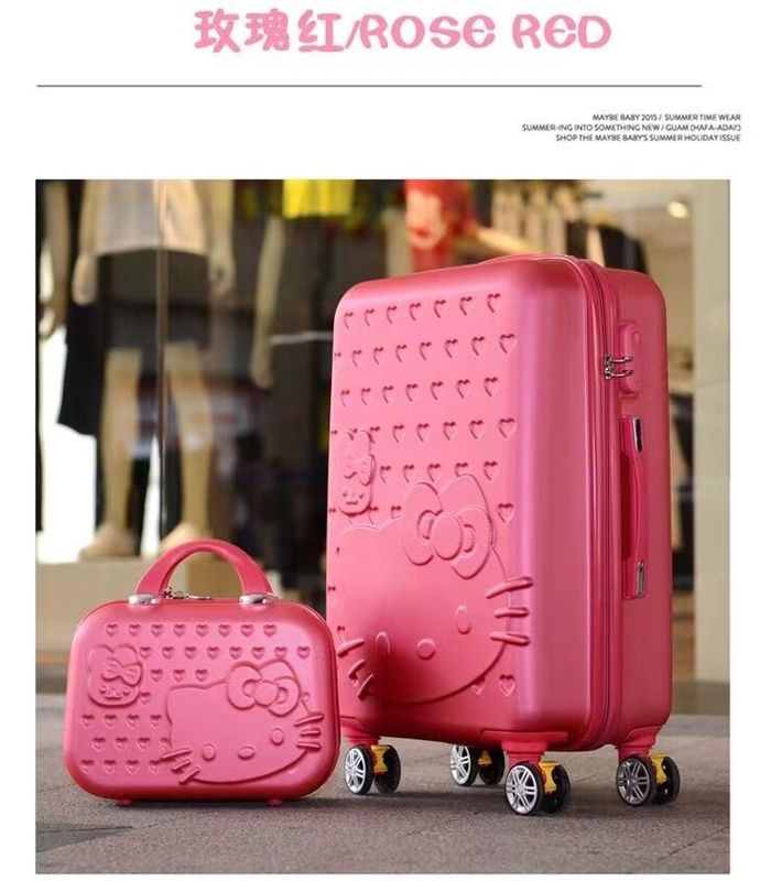 Bambini PC Custom Travel Trolley Bagaglie Bagaglie Valigia Set Plastica TrailersCassetta Per Bambini
