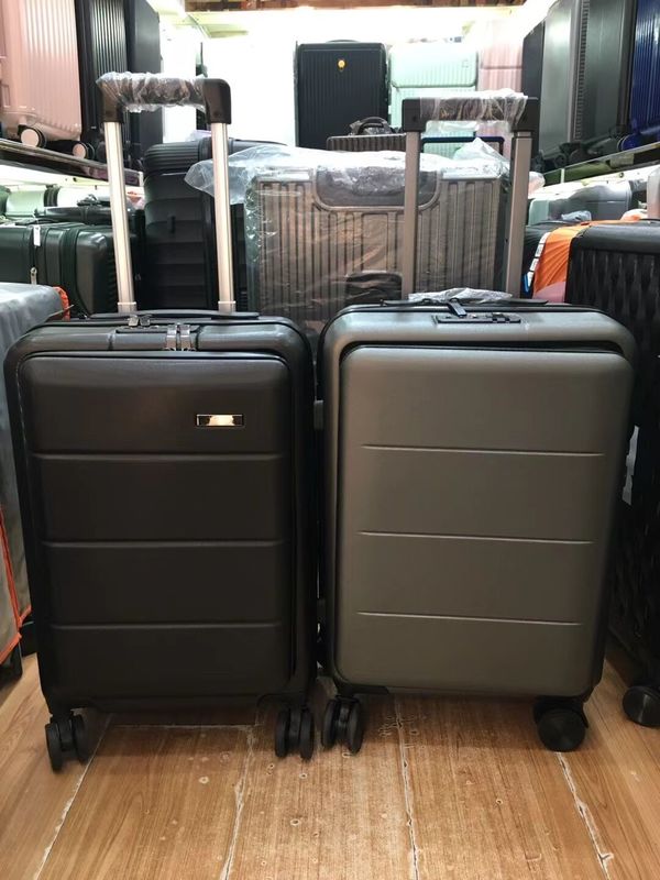 Valigia Set a pezzi Portare su ABS + PC Spinner Trolley con tasca Portare su bagagli Per viaggi d'affari