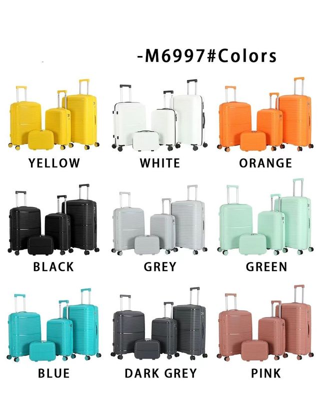 Bagni a doppia ruota di alta qualità con TSA Lock Silent Spinner Made PP Travel Mute Wheels