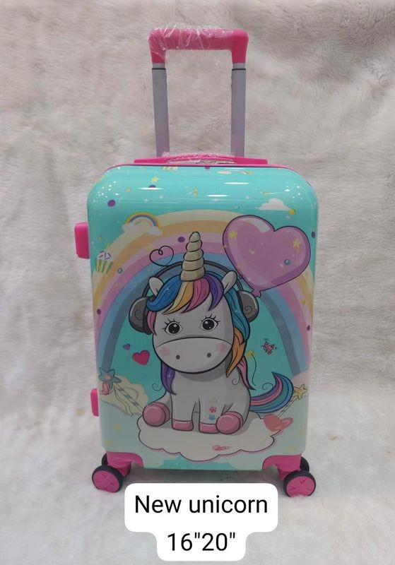 Al dettaglio Bambini Valigia da viaggio Scatola di alta qualità Cartone animato Stampa Scooter Valigia Moda Bambini Su Bagaglio