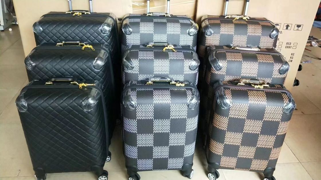 Valigia 20/24/28 pollici OEM Logo personalizzato di pelle di alluminio carrello valigia Luxury bagagli set