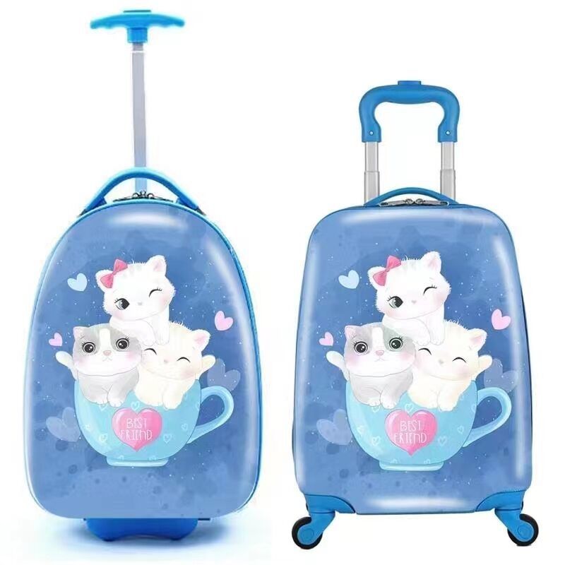 Al dettaglio Cartoni animati Bambini Scuola Mini Borsa da viaggio Box Ride On Luggage Per Bambini