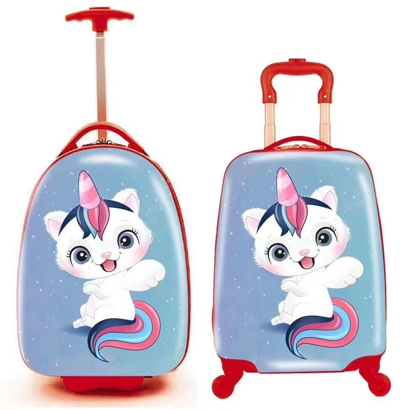 Accetta Disegni Personalizzati 18 Pollici Abs Bambini Trolley Portare sul Bagaglio Con Zaino Per Bambini
