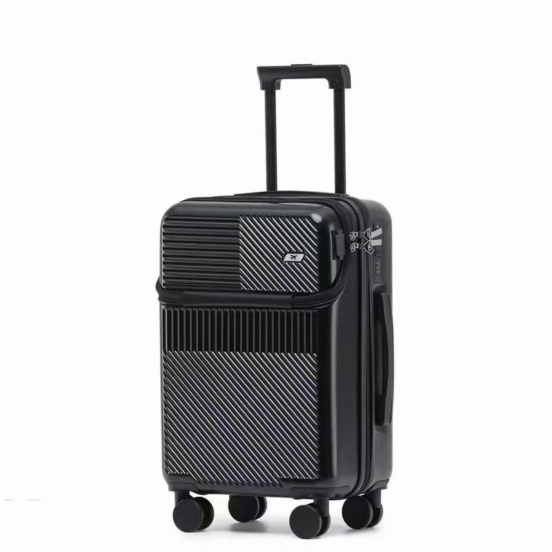 Ruote Bagaglio con apertura frontale 20/24 Valigia con ruote Portatile Bagaglio Viaggio Telefono Caricabatterie USB