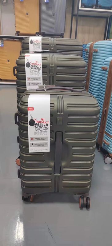 High Quality PC Carry-On Baggage Set Doppio Ruota Spinner Valigetta Trolley Con Doppio Ruota