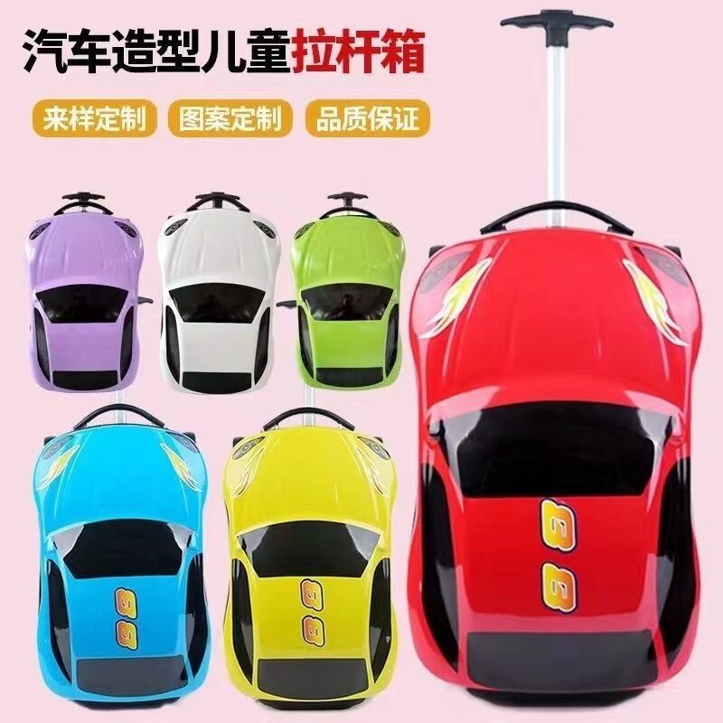 Valigia Bambini Scooter 3D Bagaglio Bambini Viaggi Trolley Bagaglio Bagaglio Valigia Camioncino per Bambini