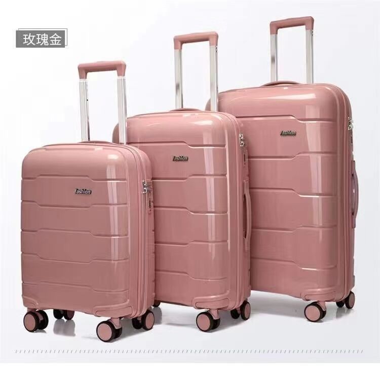 Vendita calda Valigia di alta qualità personalizzata 20 24 28 pollici PP Set bagagli da viaggio