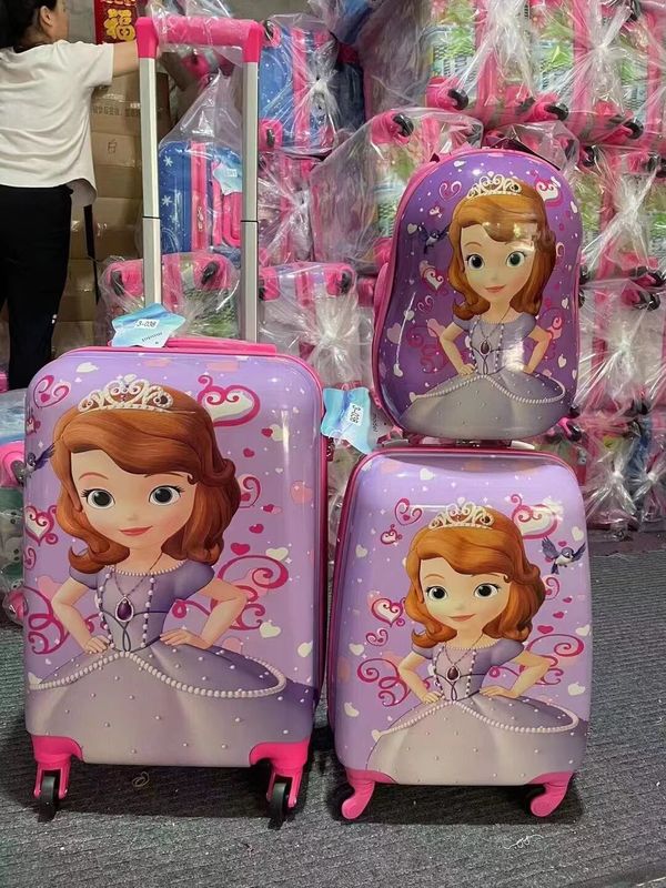 Fabbrica all'ingrosso Custom Children'S Luggage Light Trolley Case per studenti scolastici Outdoor Cartoon Travel Case
