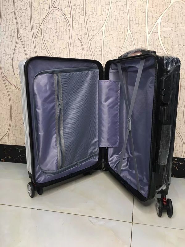 Logo personalizzato di alta qualità di alta qualità di moda valigia leggera custodia di carrello bagagli borsa da viaggio portabagagli