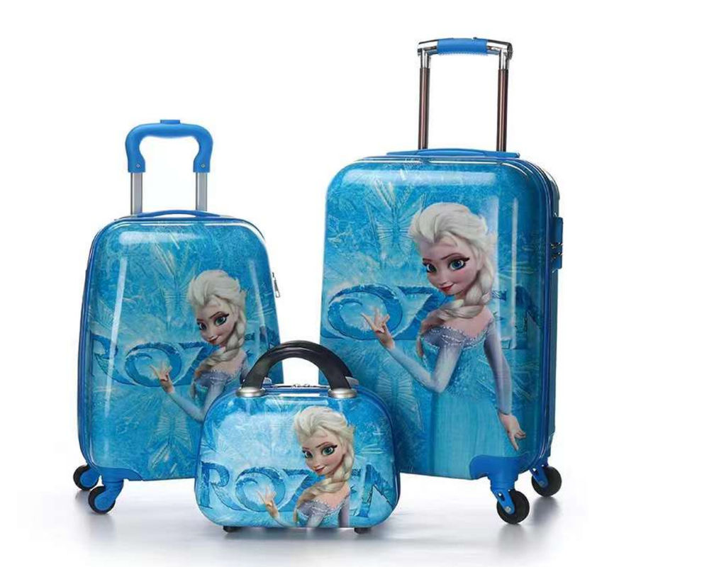 Fabbrica OEM trasparente chiara Disegno personalizzato Disegno animato Animal Design ABS PC Borsa da viaggio Bambini Borsa da viaggio