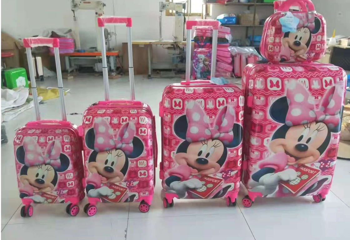 Ingrosso New Style Cartoon Bambini Ragazza Principessa Animal Mouse Kt Gatto Valigia Rosa Trolley Sacchetti