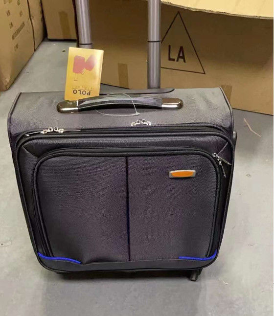 Disegno di svago Peso leggero Morbido Doppio 4 Ruote Spinner Trolley di alluminio Portare Su Borsa di viaggio bagagli Trolley
