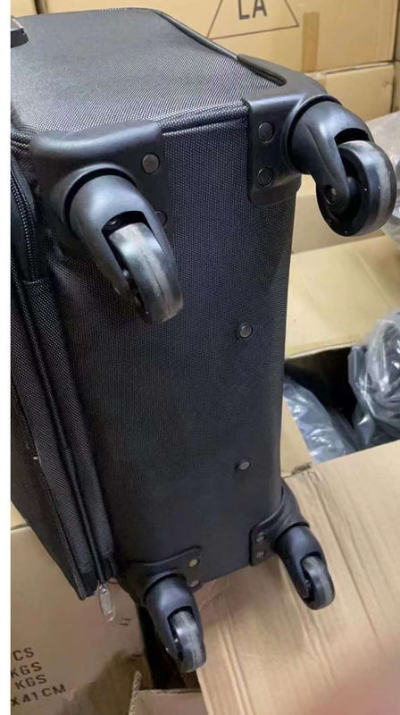 Disegno di svago Peso leggero Morbido Doppio 4 Ruote Spinner Trolley di alluminio Portare Su Borsa di viaggio bagagli Trolley