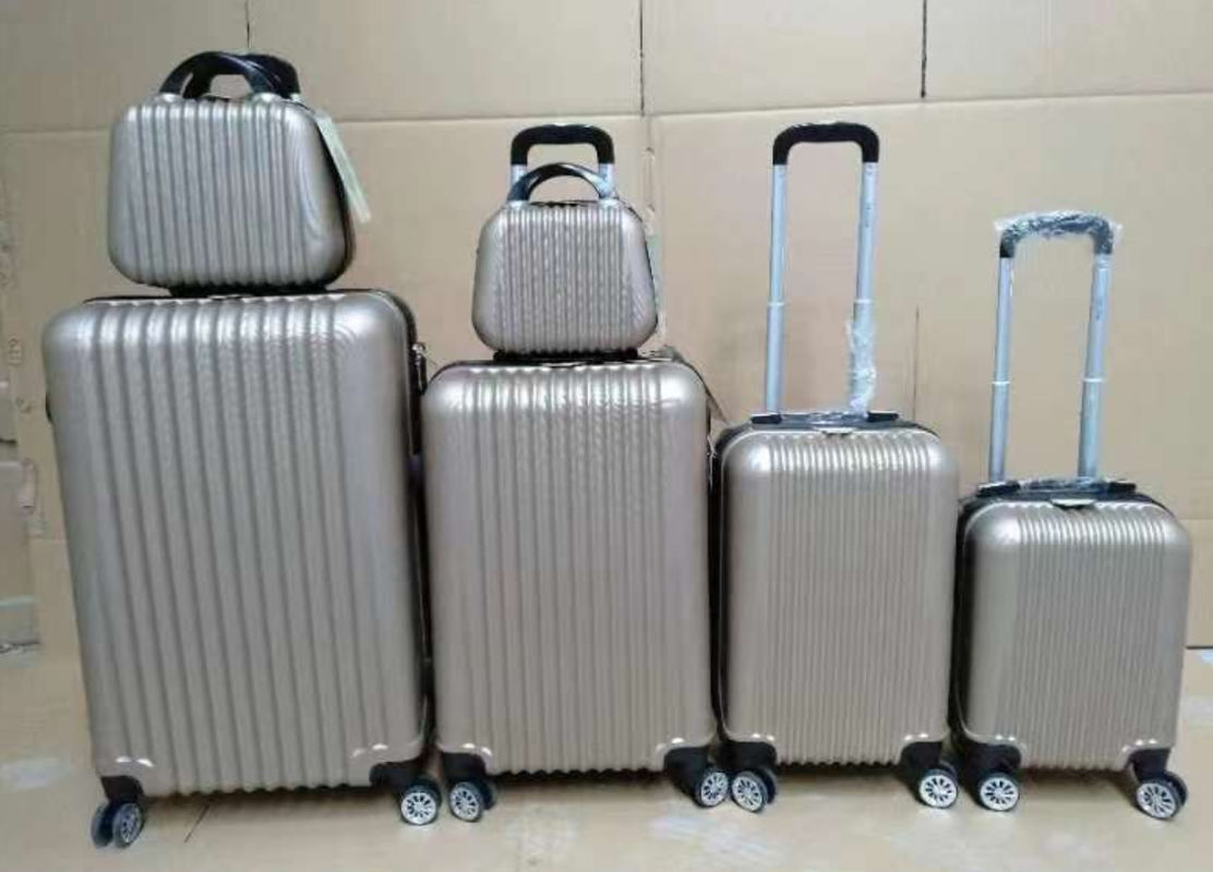 Fabbrica Disegno a strisce semplice Viaggi ABS Portatile Cassa del carrello Valigie Bagno da viaggio Set 20 24 28 pollici
