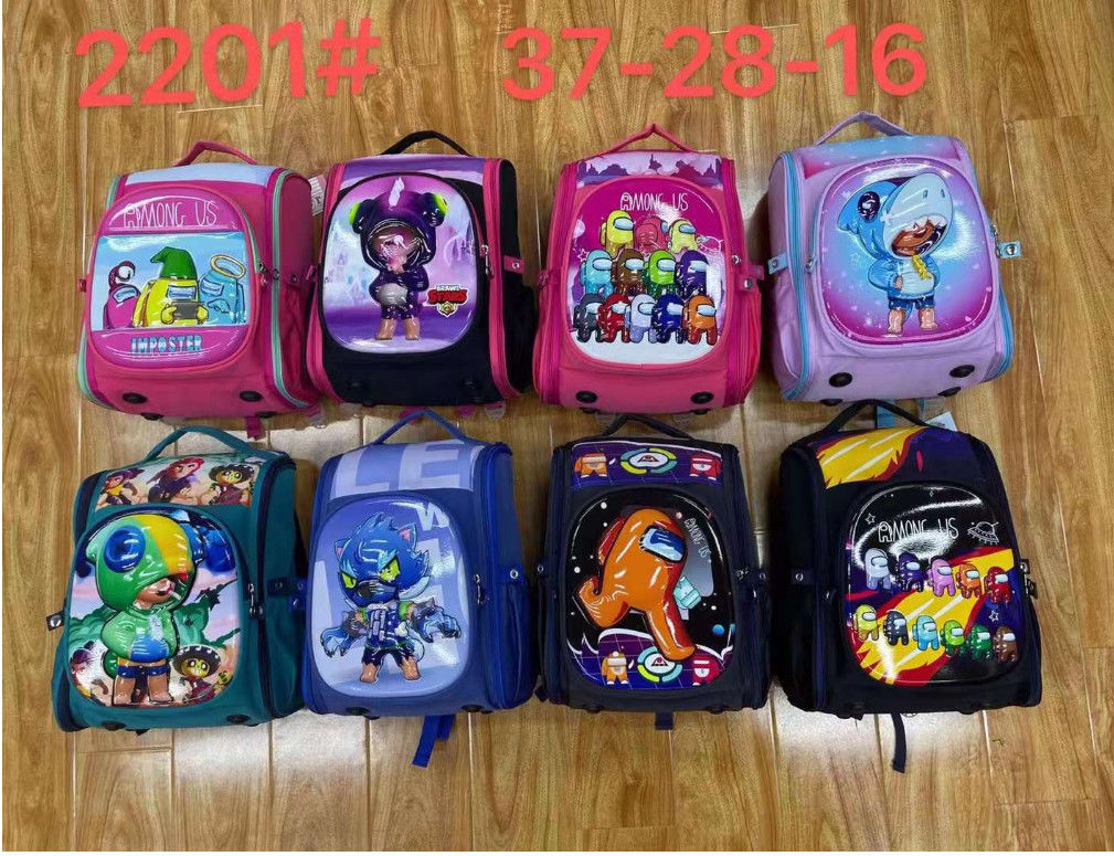 Nuovi studenti Grado 1-6 Cartone animato Hardshell Zaino impermeabile Borsa da schiena leggera Borsa da spalla Mochila Escolar 14/16 pollici