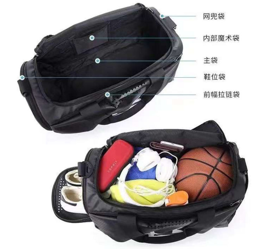 Logo personalizzato Borsa da viaggio a grande capacità Acqua resistente per palestra all'aperto Borsa da bagno portatile borsa da sport maschile