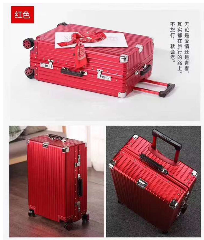 Guangzhou Supplier'S Unisex Aluminum Magnesium Alloy Valigia Big Baggage Case Con Maniglia Metallica E Contenitore Di Consegna