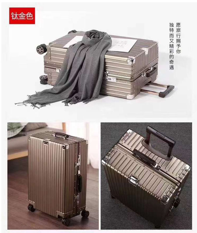 Scatola per bagagli 20 24 26 29 pollici Ruote universali Spessore di carrello Cassa da viaggio Cassa da viaggio Donne Uomini Baule da viaggio Valigia Zipper