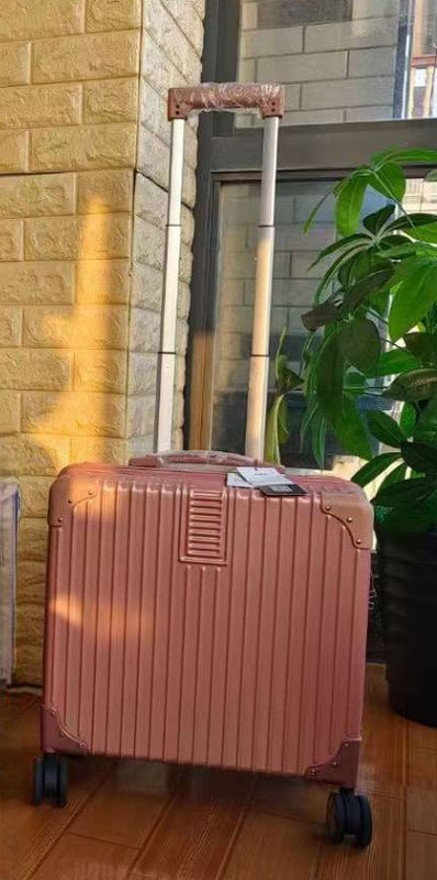 Valigetta a prova di graffi di buona qualità Valigetta da lavoro computer bagaglio 18 pollici quattro ruote silenziosa valigetta a telaio in alluminio