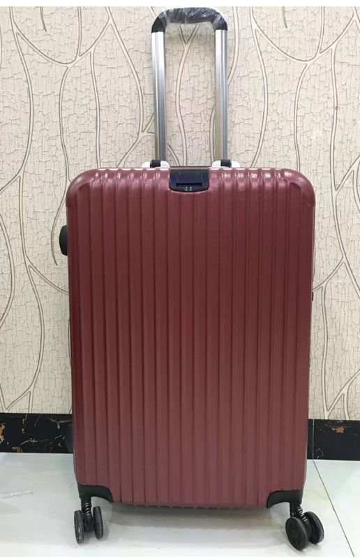 Qualità elevata 4 ruote doppie Conchiglia rigida PC Cornice in alluminio Tsa Serratura Adulto Viaggiatore Valigie rosse Bagagli