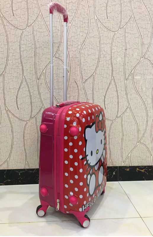Carry On Suitcase Bambini Valigia a rotella Cabina Viaggio Trolley Valigia sacchetto Bambini animalia cartone animato valigia