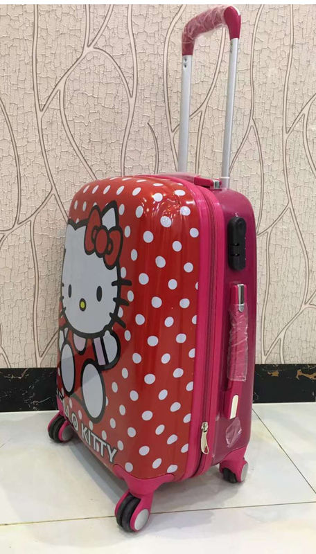 Carry On Suitcase Bambini Valigia a rotella Cabina Viaggio Trolley Valigia sacchetto Bambini animalia cartone animato valigia
