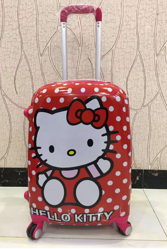 Carry On Suitcase Bambini Valigia a rotella Cabina Viaggio Trolley Valigia sacchetto Bambini animalia cartone animato valigia
