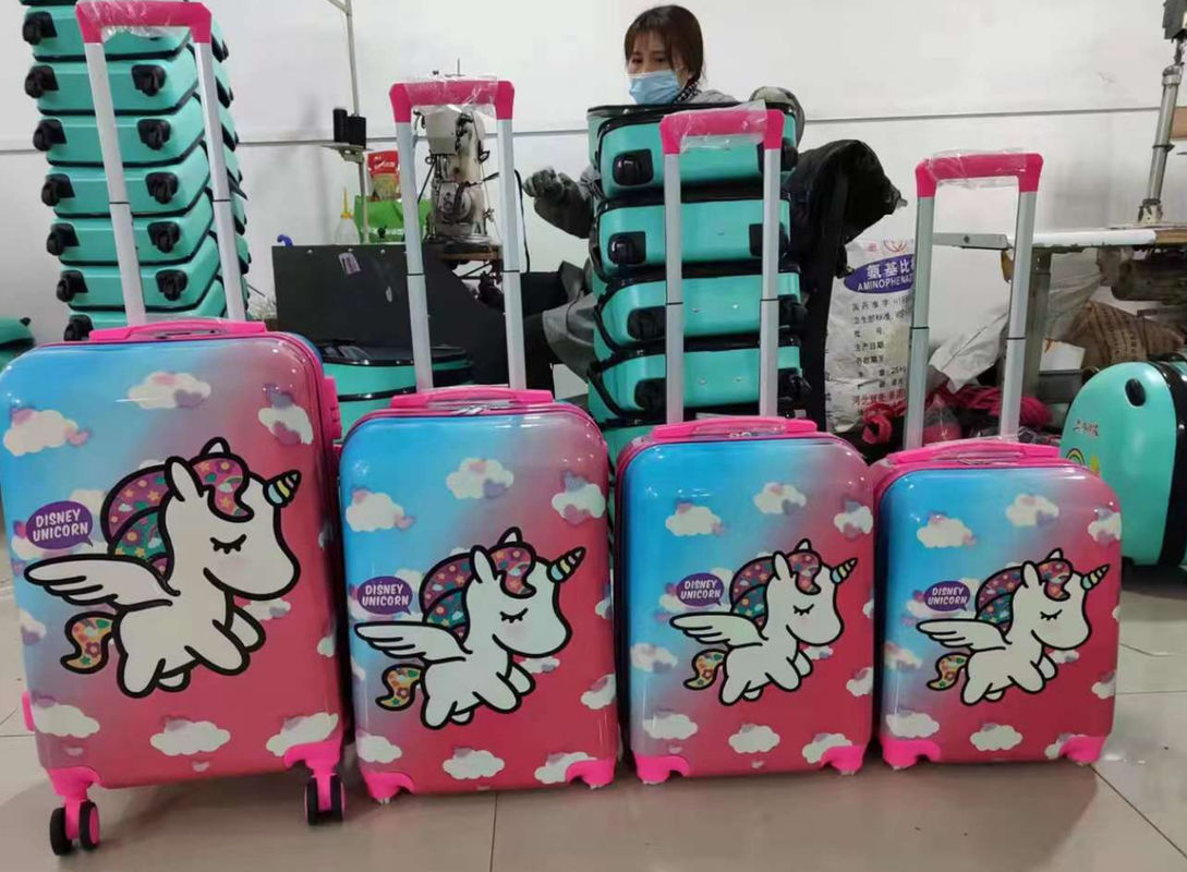 Grandi unicorni valigia rosa con maniglia ruota girante valigia leggera per bambini Viaggi Salve i miei gattini bambini