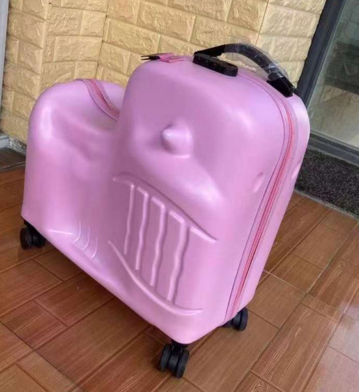 Bambini Seduta Camioncino Scatola Bicicletta Valigia Cartoon Bagaglio 24 pollici Un bambino cavalcabile Camioncino Bambini Rodante Bambino