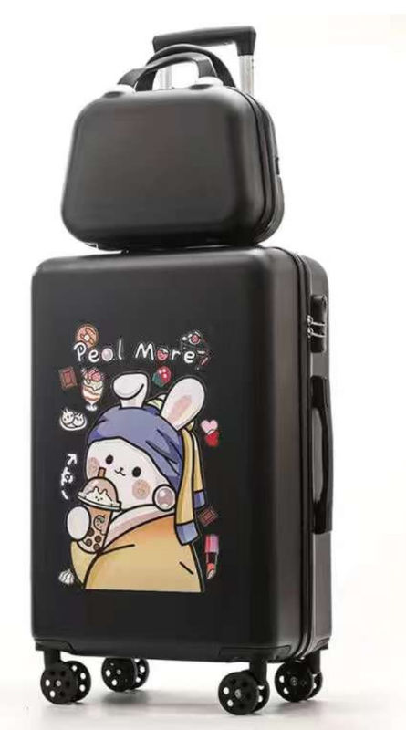 Logo personalizzato Cartone animato Student Trolley Case Universal Ruota Mother Box Abito ragazzo e ragazza valigia