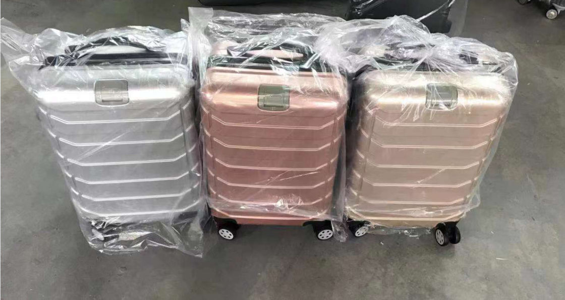 Abs Acciai in alluminio Portafogli da viaggio Set di bagagli Valigia su ruote 20 pollici Portafogli da viaggio Set di valigie