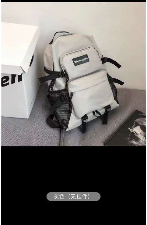 Borsa da scuola con logo personalizzato Maschio e femmina Studenti di grande capacità Moda trend Zaino semplice Zaino femminile
