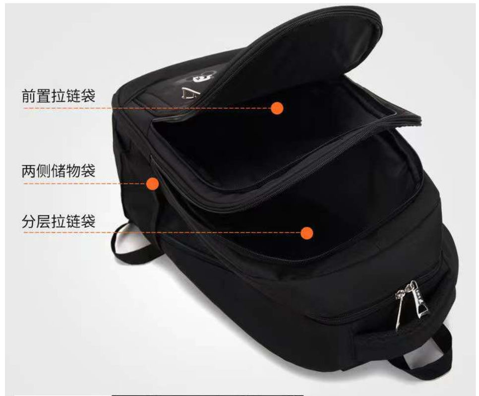 Torna al lavoro Nuovo design di tendenza Logo personalizzato Polyester rivestimento zaino uomo