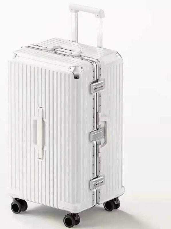 Fornitore di fabbrica Multifunzionale Cornice in alluminio Casella per bagagli Anello Valizze TSA Chiusura Cassa per bagagli Con USB Socket Cup