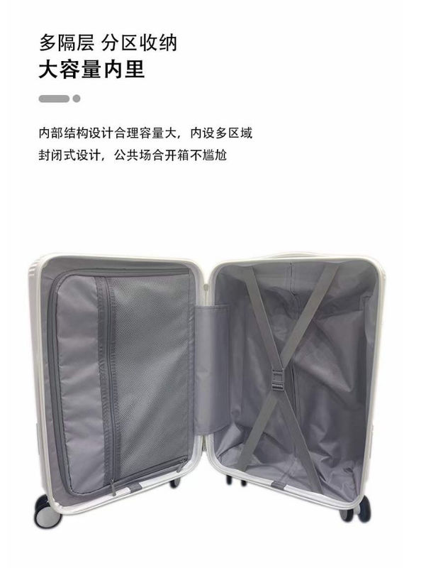 Carry On Baggage Custom tasca anteriore business Pp peso leggero borse da viaggio valigia carrello set valigia 4 ruote